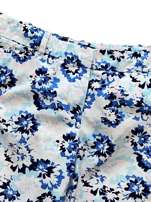 Talbots Frente Plano Corto Talla 2 Entrepierna 10" Patrón Floral Foto 1 de 4