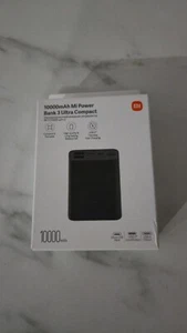 XIAOMI Mi Power Bank 3 Ultra Compact 10000 mAh Noir USB-C Micro-USB USB-A NEUF - Photo 1/6