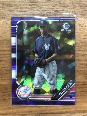 Deivi Garcia 2019 Bowman Draft Sapphire Purple RC 🔥Refractor /10 SSP Yankees 🔥 - Image 1 of 2