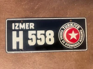 1953 Turkey Wheaties Mini Bicycle License Plate 5” x 2” - Picture 1 of 2