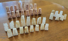 Stone Carved Chess Pieces Aztec Pink & White Marble Or Quartz Extra Pieces Too