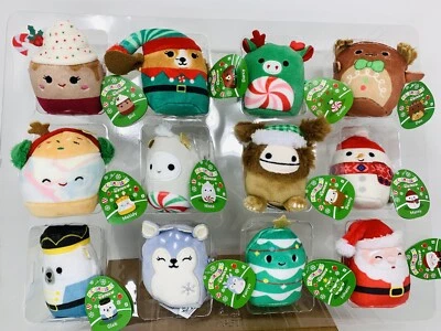 SQUISHMALLOWS Micromallows Holiday Collection **Twelve Plush Toys** 2.5" H each - Image 1 of 4
