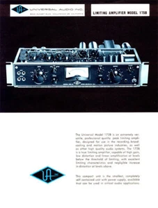 UNIVERSAL AUDIO 175 B VACUUM TUBE LIMITING AMPLIFIER OPERATION MANUAL - Picture 1 of 1