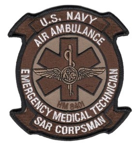 4,38" MARINE SAR REARCH AND RESCUE CORPSMAN EMT BESTICKTER AUFNÄHER - Bild 1 von 1