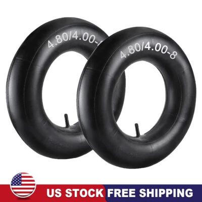 2Pcs 4.80/4.00-8 Inner Tube 4.00-8 4.80-8 480/400-8 Wheel barrow Tillers Tires - Image 1 of 4
