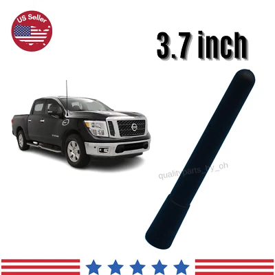 3.7" Replacement Aerial Mast Black Short Antenna For Nissan Titan 2004-2021 - Imagem 1 de 4