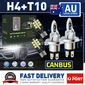 MODIGT LED H4+T10 Headlight Globe For Volkswagen Transporter Cab 2006 2007 2008 - Picture 1 of 24