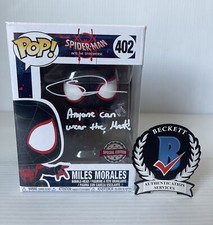Shameik Moore Signed Miles Morales Marvel Funko Pop 402 Beckett QR Code COA 2