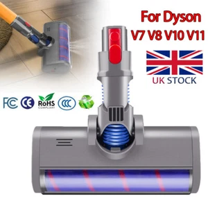Soft Roller Hard Floor Brush Head Tool For Dyson V7 V8 V10 V11 Vacuum Cleaner - Picture 1 of 9