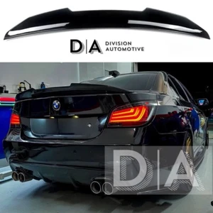 GLOSS BLACK REAR HIGH KICK DUCKTAIL PSM BOOT SPOILER BMW 5 SERIES M5 E60 03-10 - Picture 1 of 13