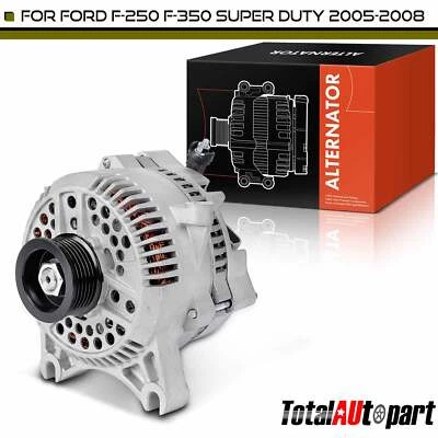 Alternator for Ford F-250 350 Super Duty 2005-2008 130A 12V CW 6 Groove Pulley - Image 1 of 4