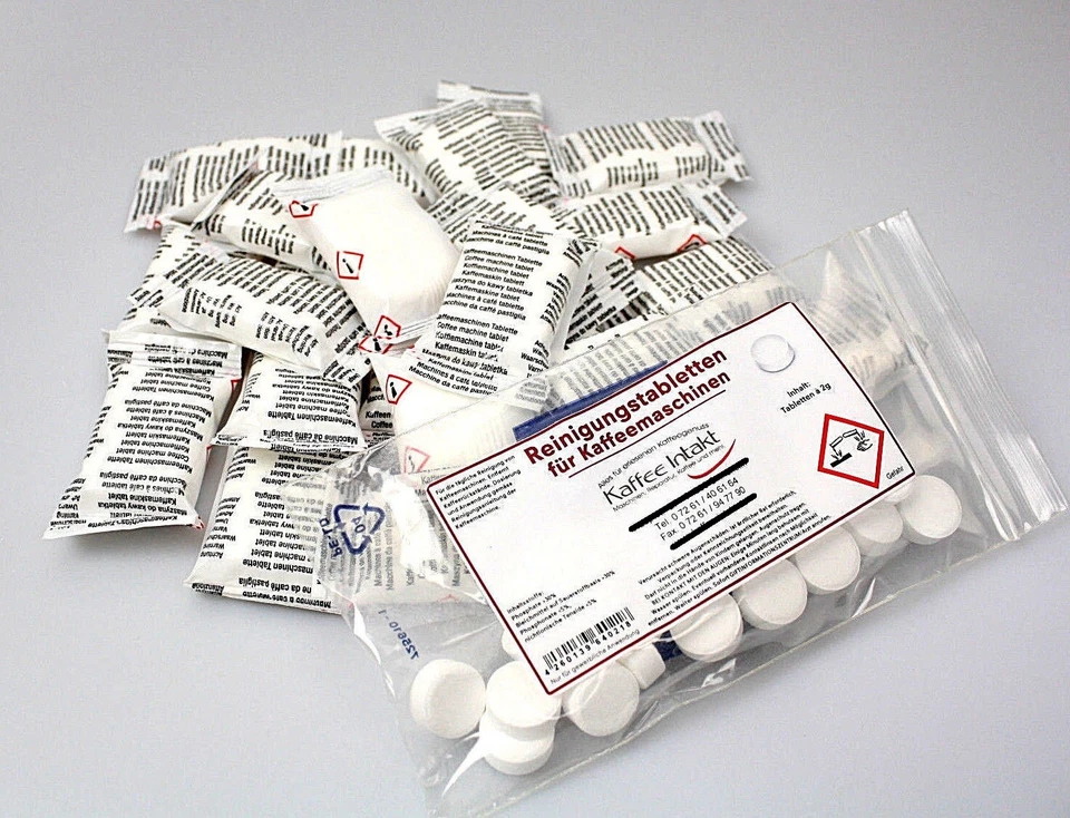 25x Reinigungstabletten & 25x Entkalkungstabletten Saeco Incanto Minuto Moltio