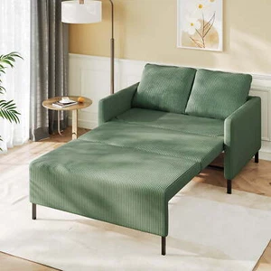 Klappsofa mit Schlaffunktion Schlafsofa mit Armlehne Loveseat Wohnzimmermöbel DE - Bild 1 von 9