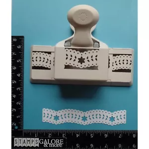 Martha Stewart Paper Craft Punch DOUBLE SIDED BORDER WAVY FLOWERS LEAVES #M08 - Picture 1 of 3