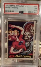 1962 Topps  Mars Attacks! UK Version; “Prize Captive” #21; PSA 1.5; LOOKS BETTER