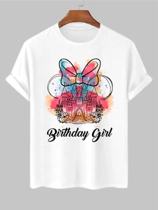 Disneyland Tour Birthday Girl T-Shirt Disneyland Family Tour Minnie Mouse Top - Picture 1 of 13