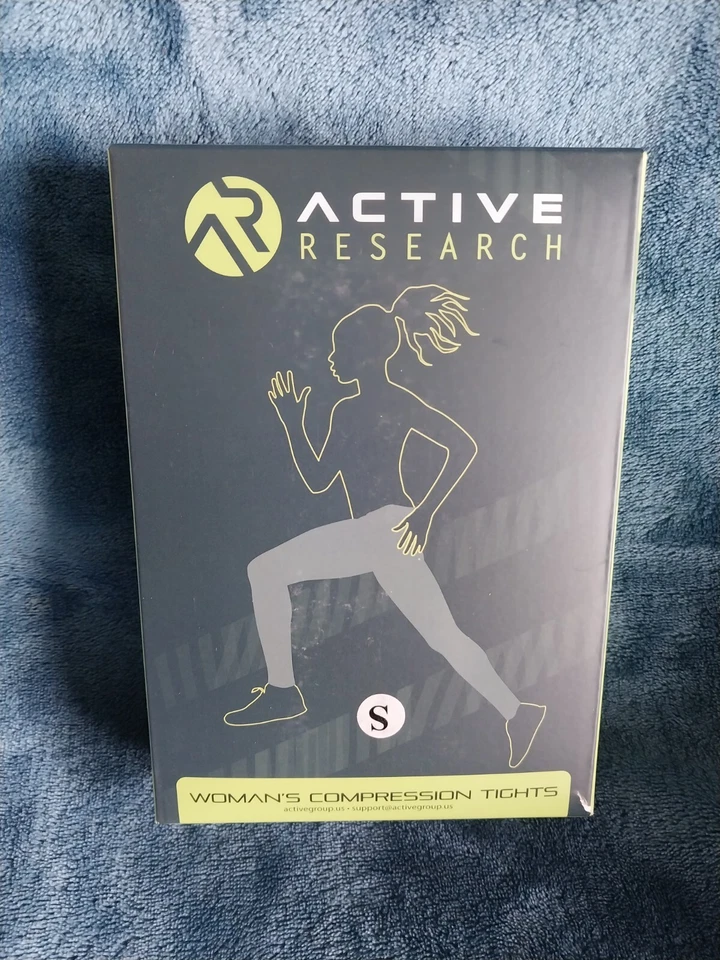 Active Research Women's High Waist Tummy Slimming Athletic Compression Tights S