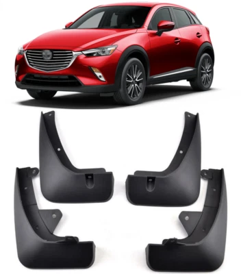 Juego de 4 protectores contra salpicaduras guardabarros nuevos para Mazda CX3 CX-3 2016-2024 Foto 1 de 4