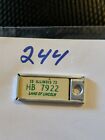 1973 Illinois HB7922 DAV Mini License Plate Key Chain Tag Disabled Am Vet(244)