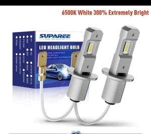 SUPAREE H3 LED Headlig 40W 12000LM Fog Light Bulb 6500K White Driving Lamps - Picture 1 of 6