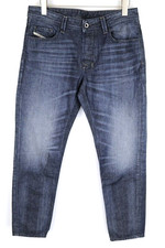 DIESEL Larkee-Beex 0857H W32/L32 Men Jeans Mid-Blue Non-Stretch Regular Tapered