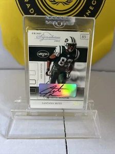2002 Playoff Prime Signatures Autographs Jets Football Card #34 Santana Moss/115 - Picture 1 of 2