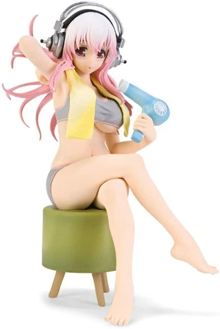 Furyu Everyday Life Series 6" Super Sonico After Taking Bath Version Figure Cover