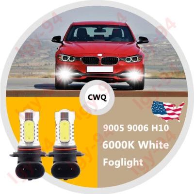 9006 Super Blanco COB LED Bombilla Antiniebla Para BMW 325Ci 545i 530i 525i 530xi 525xi Foto 1 de 4