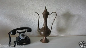 Jarra de té jarrón de cobre jarra de cobre jarra de moca decoración hecha a mano - Imagen 1 de 9