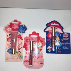 Disney Alice in Wonderland Lip Gloss Trio - Picture 1 of 13