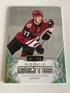 NHL Card-Victor Soderstrom-Rookie Gems xxx/399-Black Diamond 2020-21-Coyotes - Picture 1 of 2
