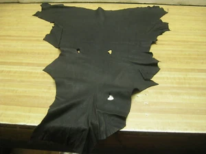 Black Top Grain Deer Leather #0009731 ROW 73 - Picture 1 of 6