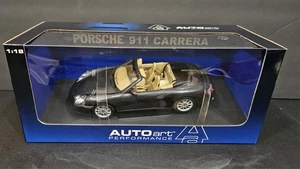 1/18 Autoart Porsche 911 Carrera Facelift Basalt Schwarz Metallic Diecast Black - Picture 1 of 15