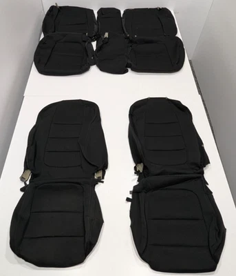 Fundas de asiento de tela de despegue de fábrica para Mazda CX-5 Touring 2016 negras W130 Foto 1 de 4