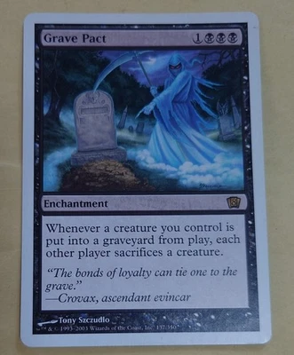 Magic the Gathering Grave Pact 8th Edition English Used Card - Image 1 of 2