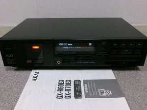 JUNK A&D AKAI GX-R65CX Negro Probado Cassette Deck - 2 Cabezales Automático Japón JP F/S - Imagen 1 de 3