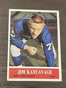 1964 Philadelphia Jim Katcavage #119 New York Giants - Bild 1 von 6