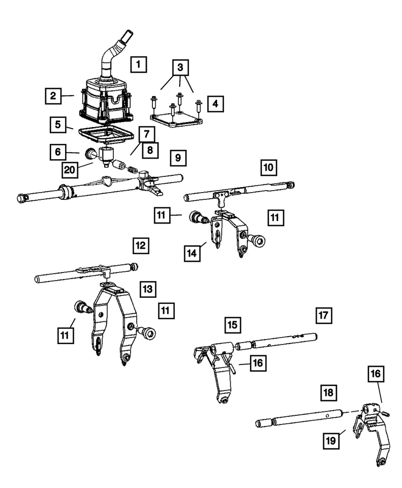 Genuine Mopar Shift Fork Package 5175427AA - Image 1 of 1