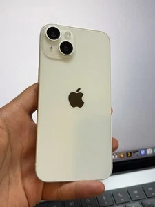 Apple iPhone 14 Factory Unlocked Starlight / White 128GB #21759 - Afbeelding 1 van 15