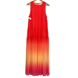 NWOT Fame And Partners Gathered Full Maxi Ombre Sleeveless Dress US 2 - Picture 1 of 7