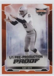 2022 Leaf Vibrance Pre-Production Proof Orange Clear Unsigned 1/1 Ray Guy s5q - Picture 1 of 3