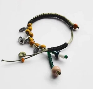 Pulsera Hecha a Mano--Pulsera Cerámica Cosecha Dorada - Imagen 1 de 11