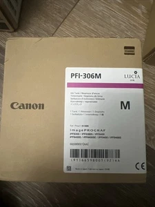 Canon inkjet PFI-306M Magenta Ink Cartridge, New - Photo 1/2