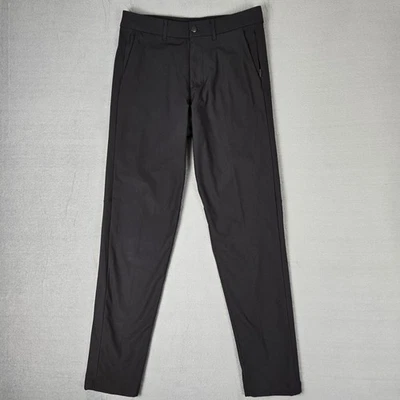 Pantalón Lululemon Commission Para Hombre 32x31 Delgado Warpstreme Obsidiana Negro M5439S Foto 1 de 4