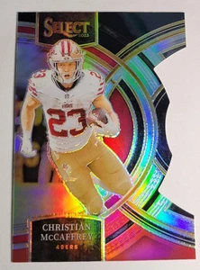 Christian McCaffrey 2023 Select Prizm troquelado Premier Level 49ers #145 Panini - Imagen 1 de 4