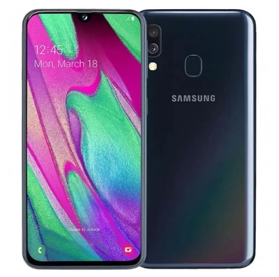 Samsung Galaxy A40 - 64GB - Black - Unlocked - Excellent Condition - Image 1 of 3