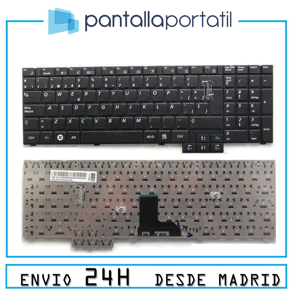 Teclado Español para Samsung R530 Nita negro SP Express repuesto