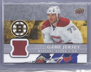 2008-09 UPPER DECK MICHAEL RYDER UD GAME JERSEY