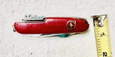 "Navaja suiza Victorinox vintage - roja vintage de 4"" de largo" Foto 1 de 4