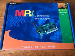 NEW Boxed MRi CONNECTION TECHNOLOGIES PCI I/O 2x Serial Adapters - Picture 1 of 2